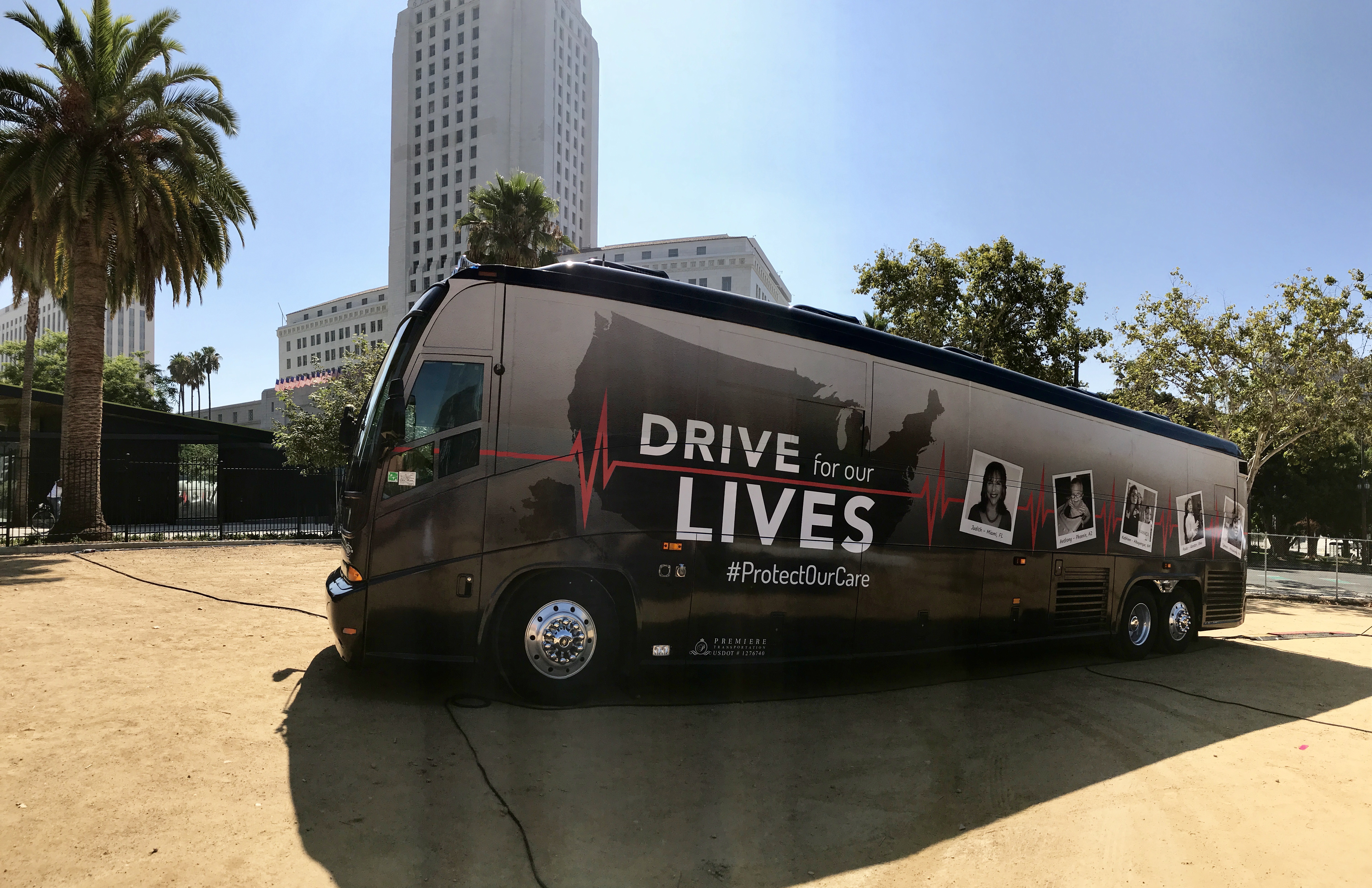 The Drive for Our Lives Bus Tour Launch in Los Angeles, California